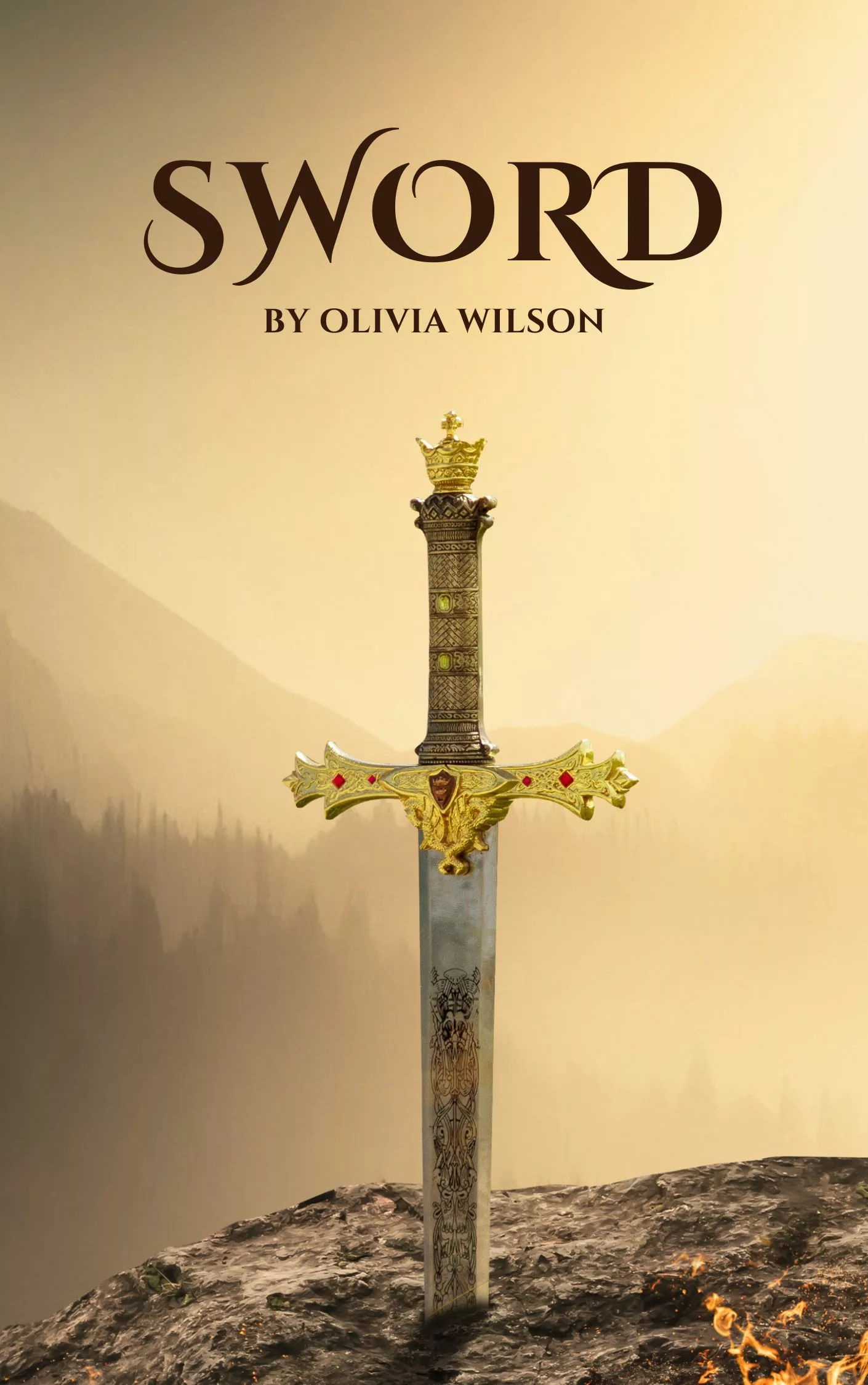 Yellow Fantasy Novel Book Cover